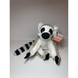 Wild Republic Ring Tailed Lemur Plush Stuffed Animal Toy 12”  Monkey Super Soft